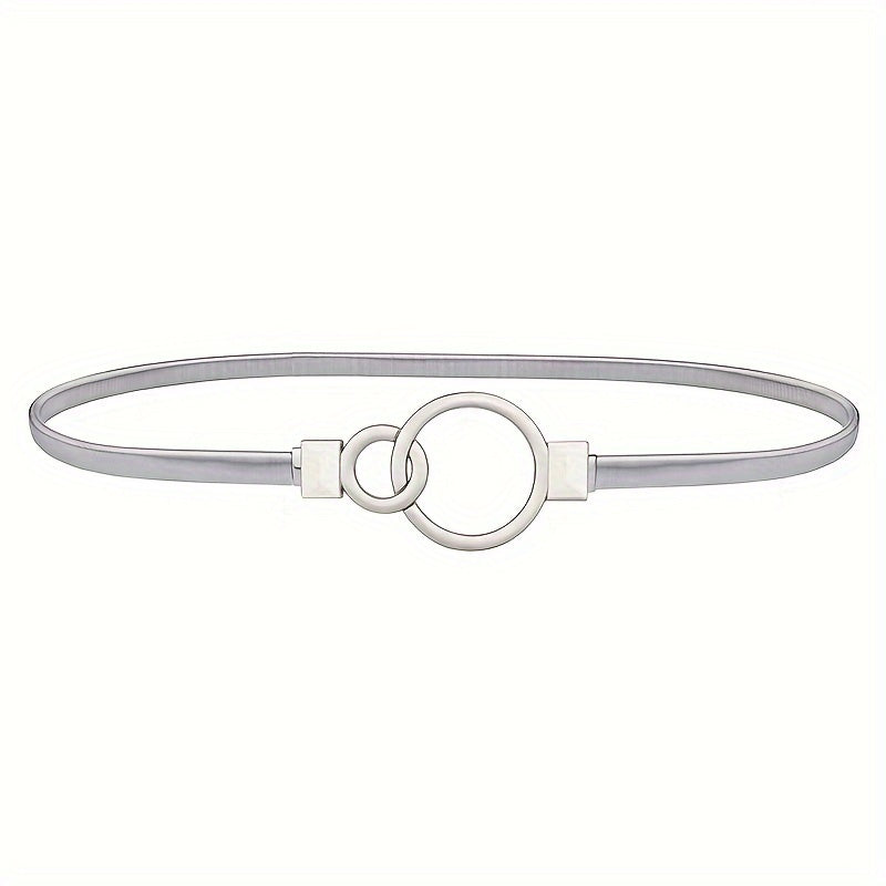 Golden Elastic Waist Chain Belt for Women